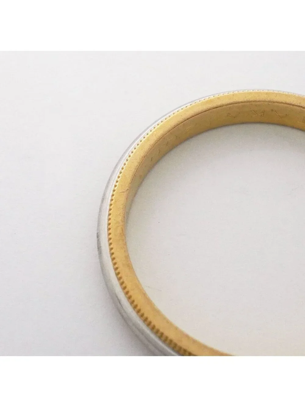Tiffany & Co Ring Milgrain 18k Yellow Gold Platinum